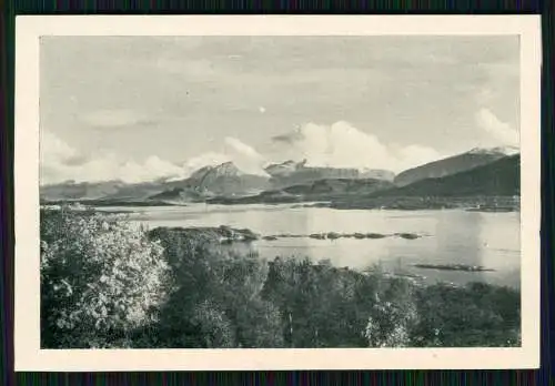 12x alte Foto Norwegen Norge diverse Ansichten mit Beschreibung Rückseite