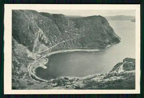 12x alte Foto Norwegen Norge diverse Ansichten mit Beschreibung Rückseite