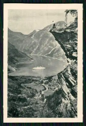 12x alte Foto Norwegen Norge diverse Ansichten mit Beschreibung Rückseite