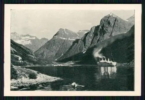 12x alte Foto Norwegen Norge diverse Ansichten mit Beschreibung Rückseite