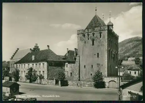 3x alte Foto AK Ansichtskarte Bergen Norwegen diverse Ansichten um 1940