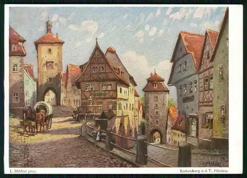 6x AK Ansichtskarten Rothenburg ob der Tauber Mittelfranken Diverse Ansichten