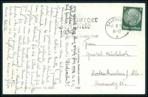 6x alte Ansichtskarte Postkarte Salzburg in Österreich, Diverse Ansichten