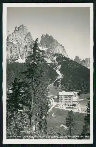 2x Foto AK Ampezzotol Veneto, Tre Croci, Monte Cristallo, Piz Popena