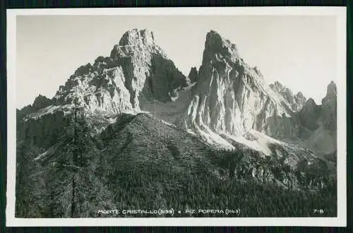2x Foto AK Ampezzotol Veneto, Tre Croci, Monte Cristallo, Piz Popena