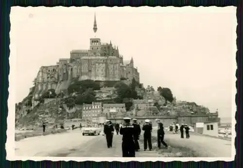 12x Foto Bundesmarine M 1083 Ulm Küsten-Minensuchboot bei Le Mont-Saint-Michel