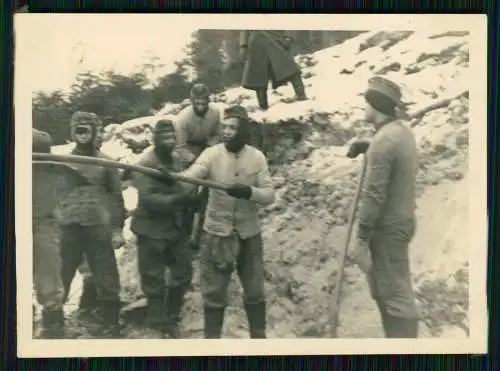 11x Foto Soldaten RAD Winter Arbeitseinsatz im Schwarzwald bei Freudenstadt ?