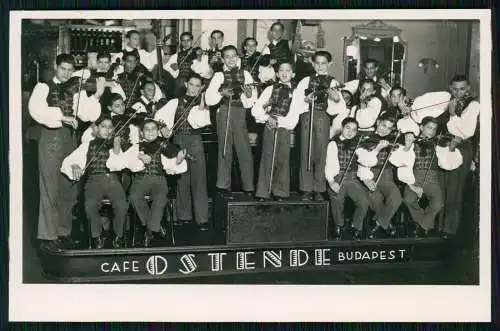 Foto AK Budapest Ungarn, Cafe Ostende, Zigeuner-Kapelle 1938