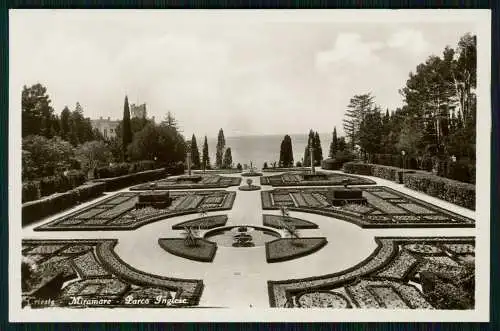 2x Foto AK Triest Trieste Friuli Venezia Giulia, Castello Miramar 1934