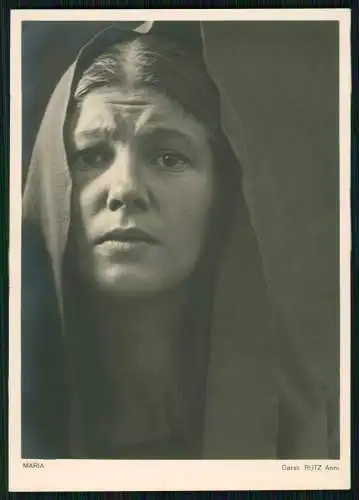 Foto AK Oberammergau Passionsspiele 1934 Schauspielerin Anni Rutz Maria