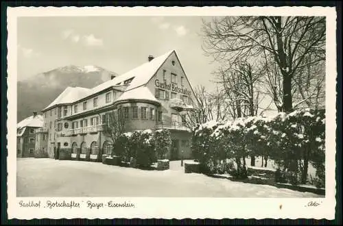 Foto AK Postkarte Bayerisch Eisenstein im Bayrischen Wald, Gasthof Botschafter