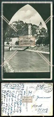 AK Graz Albrechtsbrücke mit Schlossberg und Mur 1943 Feldpost gelaufen 
