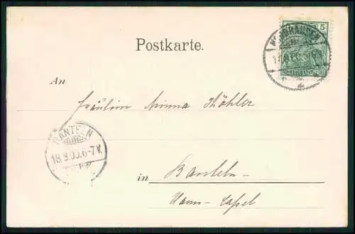 AK Ansichtskarte Postkarte Nordhausen am Harz, Gehege 1900 gelaufen