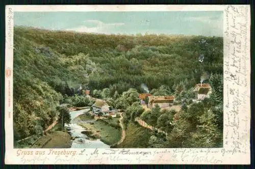 AK Treseburg Thale im Harz, Hotel Weisser Hirsch J. Wudecke 1901 gelaufen