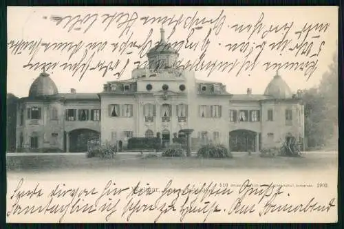 AK Weimar in Thüringen, Schloss Belvedere 1903 gelaufen