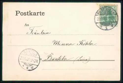 AK Hannover Bahnhofstraße, Hotel Bristol, Denkmal 1902 gelaufen