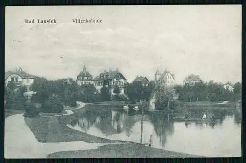 AK Bad Lausick Sachsen, Partie aus der Villenkolonie 1921 gelaufen