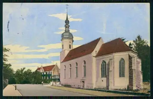 2x AK Riesa an der Elbe Sachsen, Rathaus und Klosterkirche 1914 gelaufen