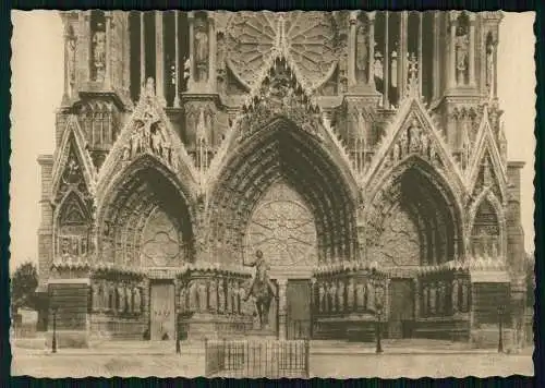 AK Champagne Pommery & Greno Reims La Cathédrale de REIMS avant la guerre