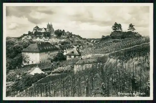 Foto AK Breisach am Oberrhein Das Münster, Teilansicht der Stadt, Weinberge 1939