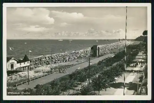 Foto AK Ostseebad Bansin Heringsdorf Usedom Strandanlagen 1936 Klinke AK 10406