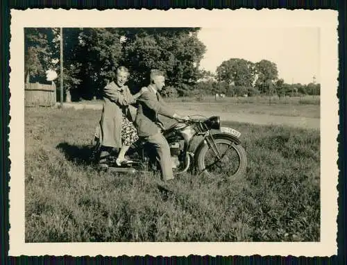 2x Foto Motorrad Krad Kreishauptmannschaft Polizeipräsidium Leipzig III - 75456