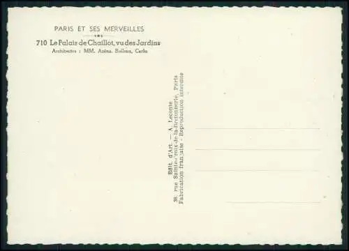 9x AK alte Ansichtskarte Postkarte Paris Frankreich, diverse Ansichten um 1940