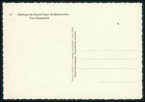 9x AK alte Ansichtskarte Postkarte Paris Frankreich, diverse Ansichten um 1940