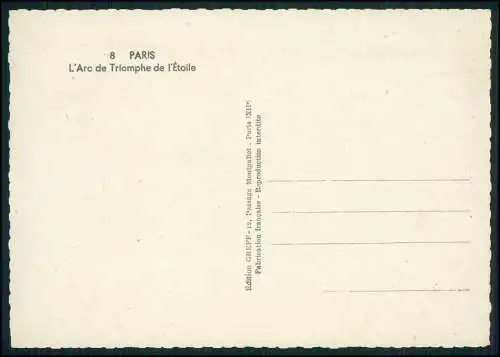 9x AK alte Ansichtskarte Postkarte Paris Frankreich, diverse Ansichten um 1940