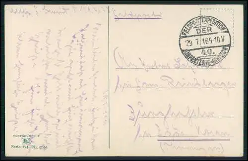 AK Zeeland Niederlande Holland Dame Wasserträger Volkstracht Feldpost 1916 gel.