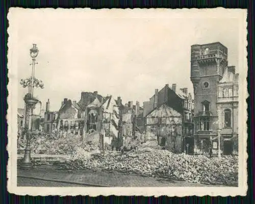 7x Foto Ostende Oostende Hafenstadt Westflandern Belgien Kriegszerstörung 1941