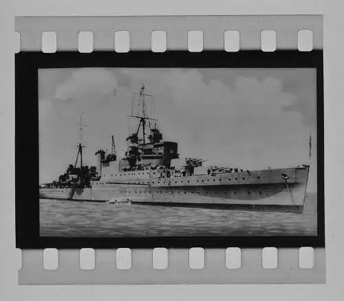 altes Dia Zelluloidfilm 4x3,5 cm - Kriegsschiffe Soldaten der Kriegsmarine uvm.