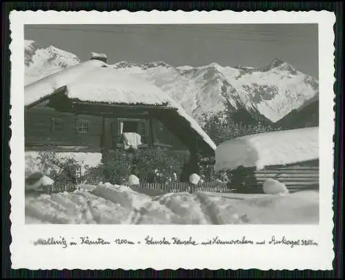 17x Foto Mallnitz Kärnten Österreich, Seebachtal Ankogel uvm. Winterurlaub 1948