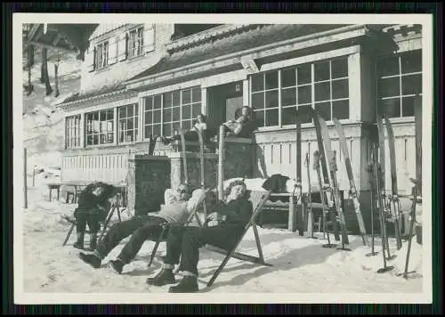 5x Foto Hindelang Berggasthaus Giebelhaus Schild Öffentlicher Fernsprecher 1939