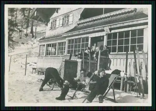 6x Foto Hindelang Berggasthaus Giebelhaus Schild Öffentlicher Fernsprecher 1939