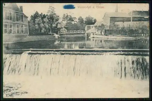 AK 1.WK Hirson Aisne, la Chute du Moulin Wasserfall der Ohise 1917 Feldpost gel.