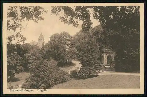 AK Ansichtskarte Postkarte Barmen Wuppertal, Ringeltal, Anlagen 1929 gelaufen