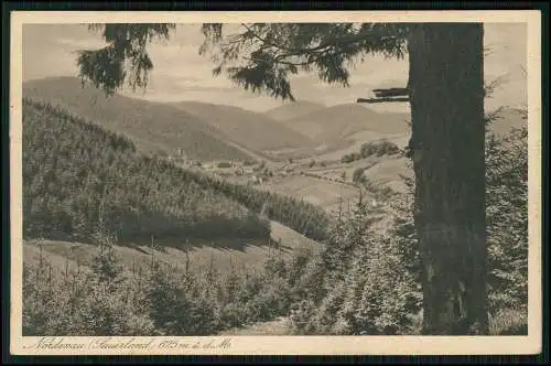 AK Nordenau Schmallenberg Sauerland, Blick in das Nesselbachtal 1933