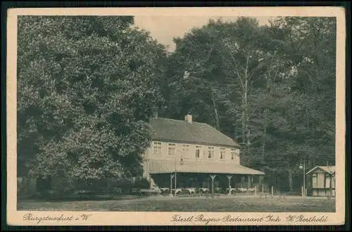 AK Burgsteinfurt im Münsterland Gaststätte im Bagno 1937 gelaufen Inh. Berthold