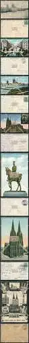 7x AK Köln am Rhein Dom uvm.  - Feldpost 1914-18 gelaufen verschiedene Einheiten