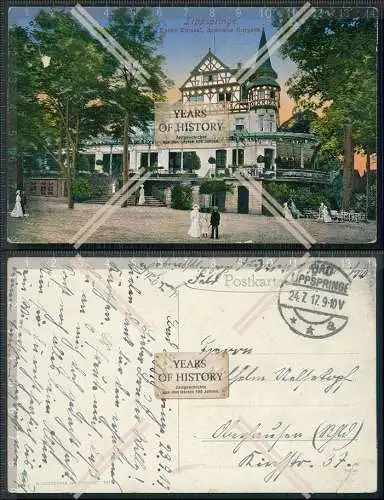 AK Bad Lippspringe Neuer Kursaal Arminius Kurpark 1917 Feldpost  gel.  