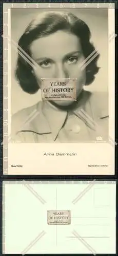 Foto AK Schauspielerin Anna Dammann Portrait Ross Verlag A 2963 / 1 