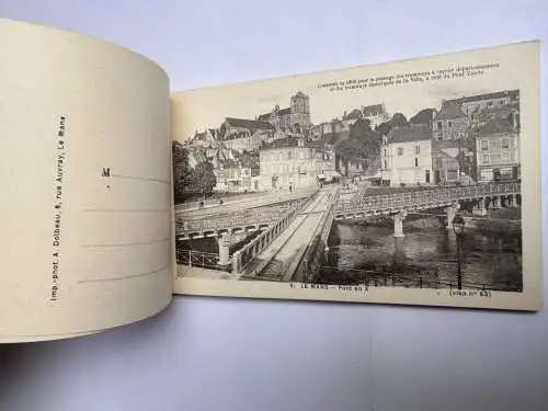 17x AK 1. WK Postkarten Heft - Le Mans Sarthe Huisne Pays de la Loire Frankreich