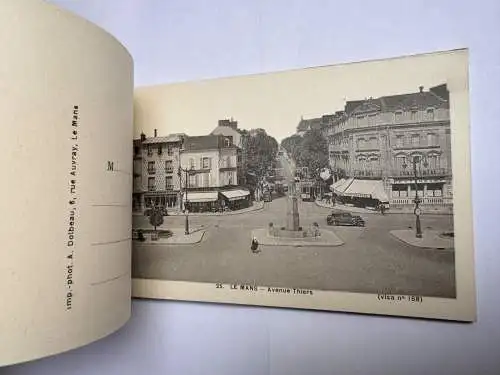 17x AK 1. WK Postkarten Heft - Le Mans Sarthe Huisne Pays de la Loire Frankreich