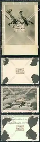 Foto 2x Flugzeug Airplane Heinkel He Jagdflugzeug 