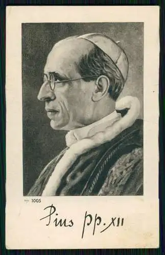 Portrait 11x7cm Papst Pius XI. Zur Kommunion St. Joseph Viersen Mönchengladbach