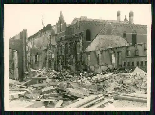 4x Foto Wehrmacht Kriegszerstörungen in Belgien Holland ? 1940-41