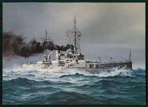 AK Deutsches Kriegsschiff, SMS Nassau, Großlinienschiff, Kaiserliche Marine