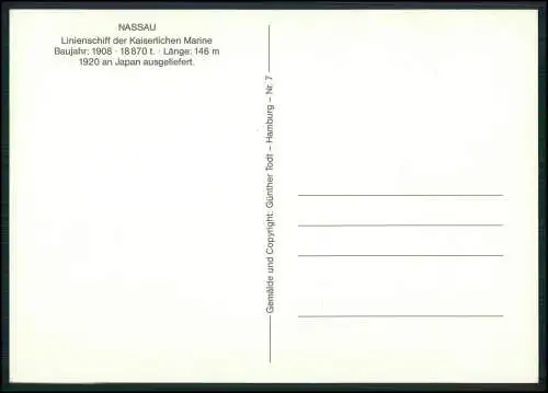 AK Deutsches Kriegsschiff, SMS Nassau, Großlinienschiff, Kaiserliche Marine