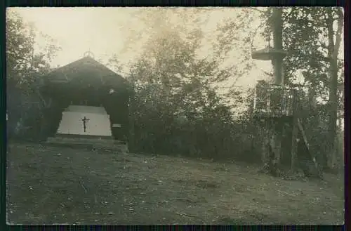 AK 1. WK Soldaten unser Kirchplatz Belgien 1916 Waldbühne Bauhaus-Kanzel Altar